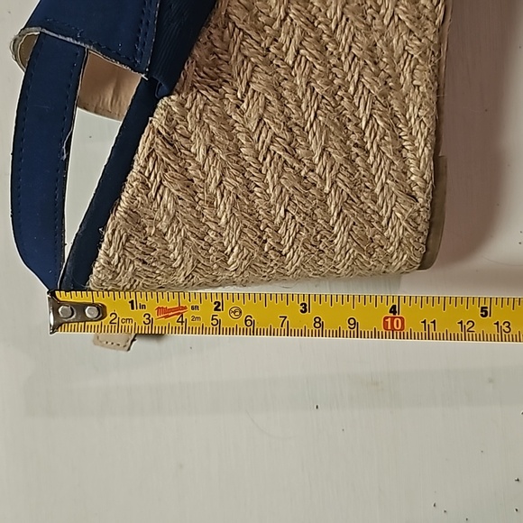 Montego Bay Club Blue Wedge Sandal Size 11 - Picture 6 of 7